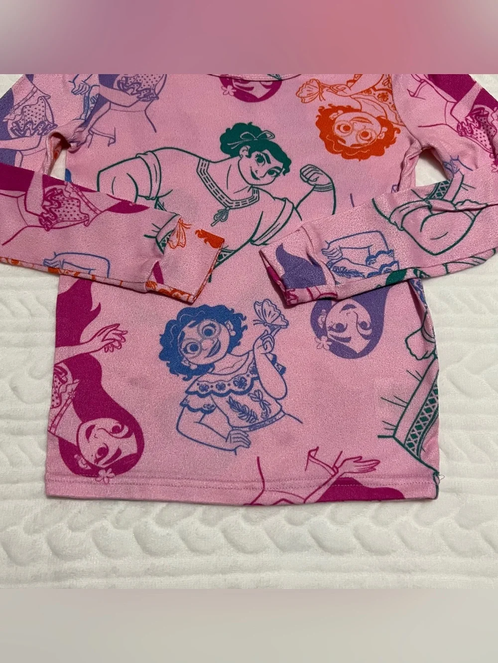 💗 Disney - Encantó Pink Girls' Character Long-Sleeve Pajama Set‎